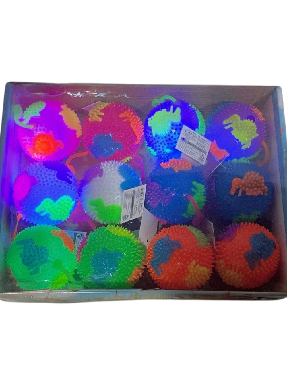 Multi-Color Dinosaur 🦖 Light Up Spiky Sensory Balls